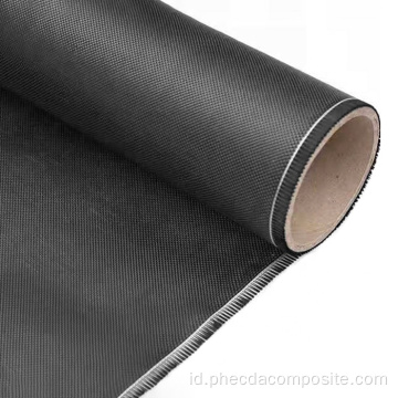 155g 1k gulungan kain serat karbon menenun polos